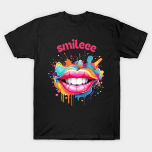 Smile Shirt, A Positive Mood, Smiley Snows, Sweet T-shirt, Happy Shirt T-Shirt